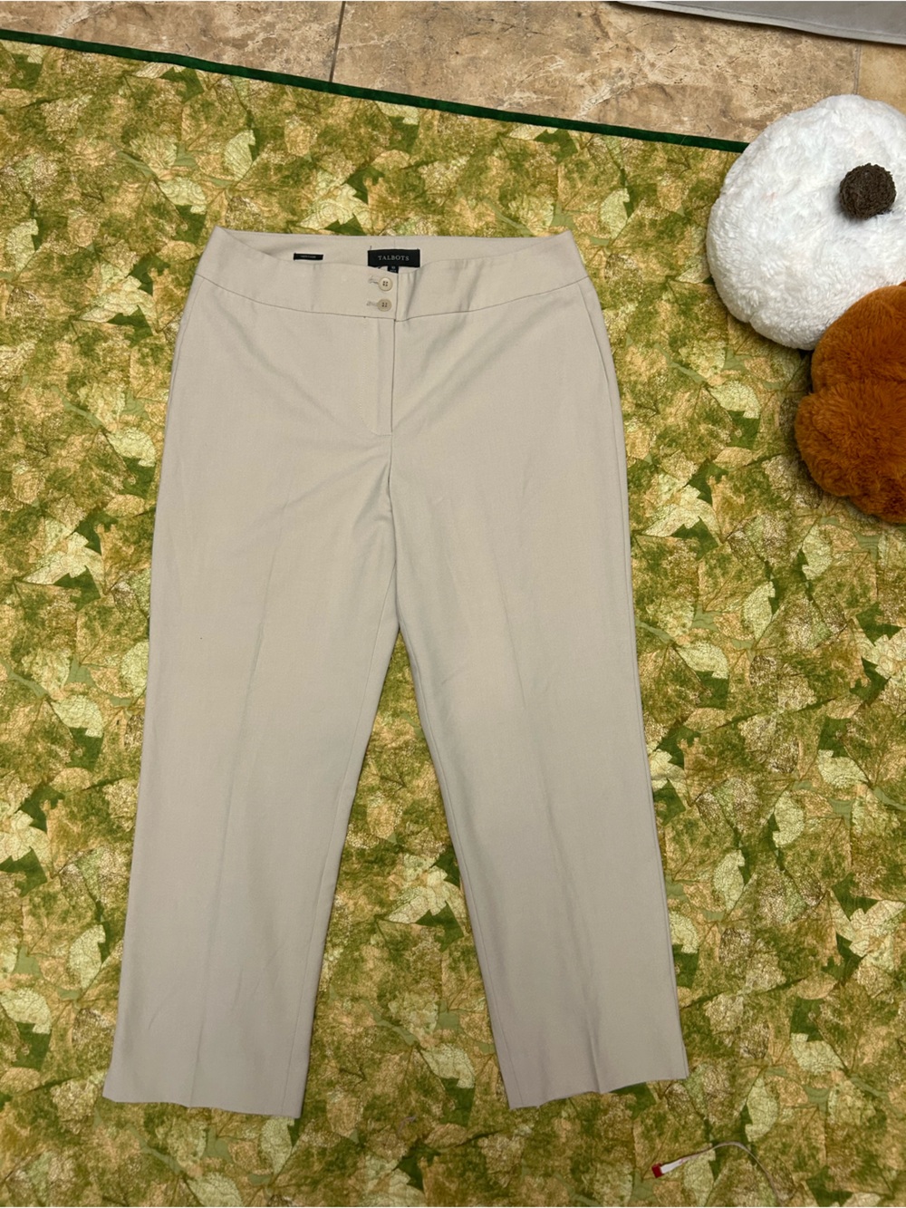 Talbots Light Beige Dress Pants - Straight Leg